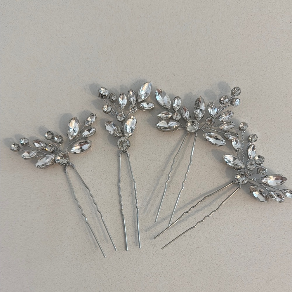 Elegant Silver Hair Pins